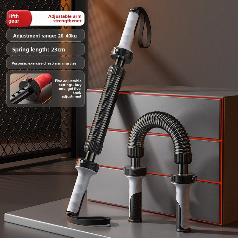 Barra Tensora FitPro Power Arm — Resistencia Ajustable para Pecho y Brazos