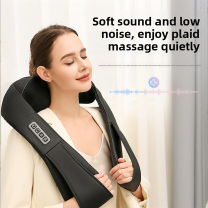 Manta Masajeadora Eléctrica FitPro Relax — Calor y Amasado para Cuello y Hombros