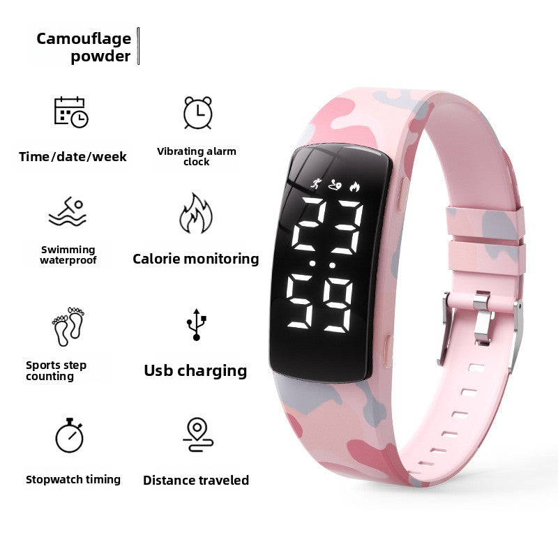 Pulsera Deportiva FitPro Pulse — Podómetro con Alarma Vibratoria y Sumergible