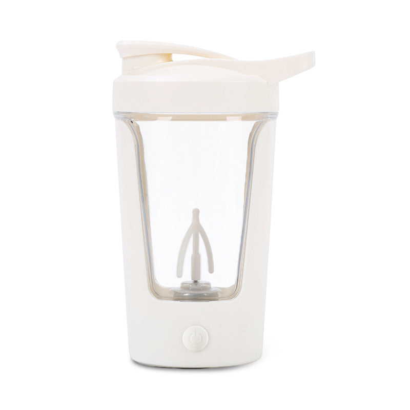Portable heat-resistant automatic stirring cup