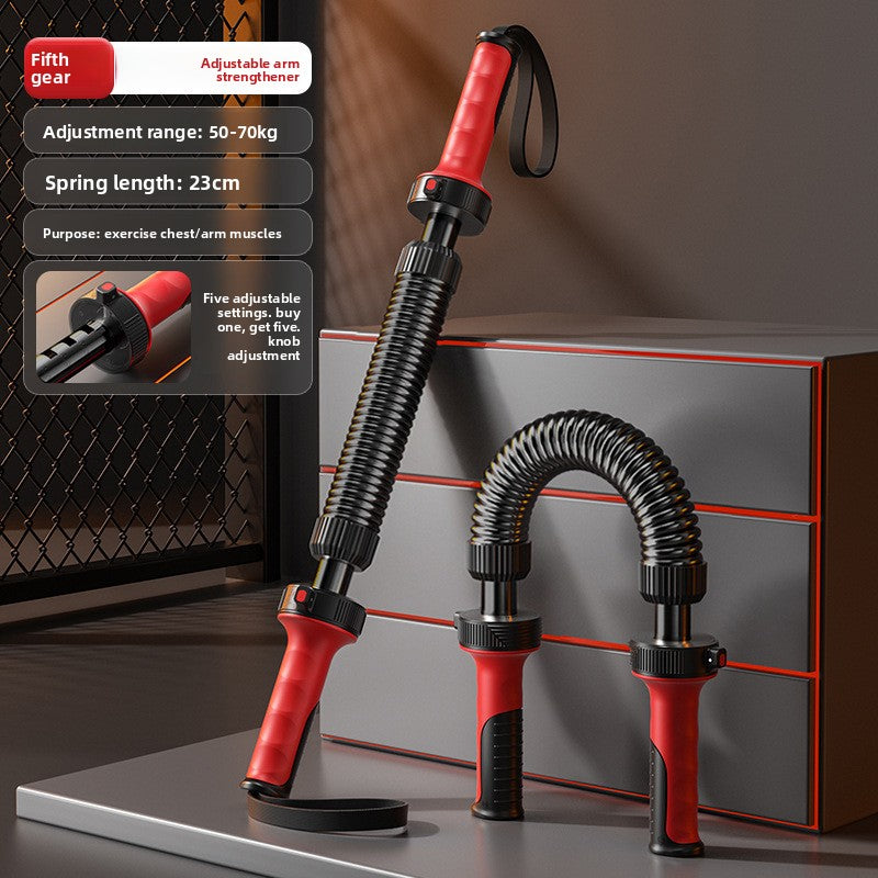 Barra Tensora FitPro Power Arm — Resistencia Ajustable para Pecho y Brazos
