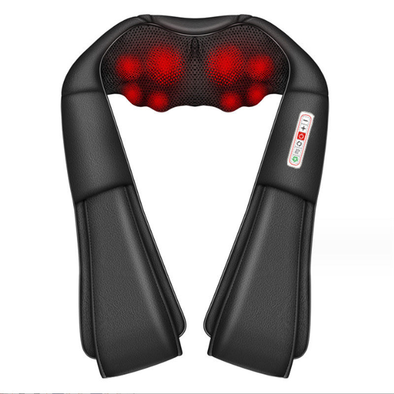 Manta Masajeadora Eléctrica FitPro Relax — Calor y Amasado para Cuello y Hombros
