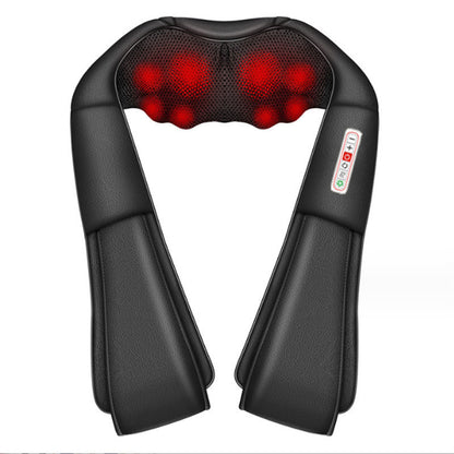 Manta Masajeadora Eléctrica FitPro Relax — Calor y Amasado para Cuello y Hombros