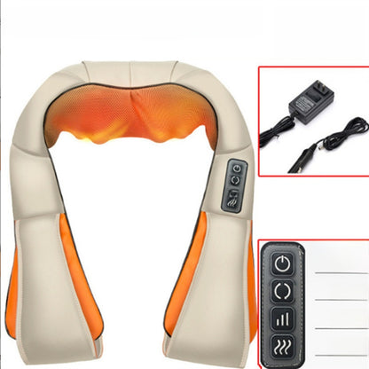 Manta Masajeadora Eléctrica FitPro Relax — Calor y Amasado para Cuello y Hombros