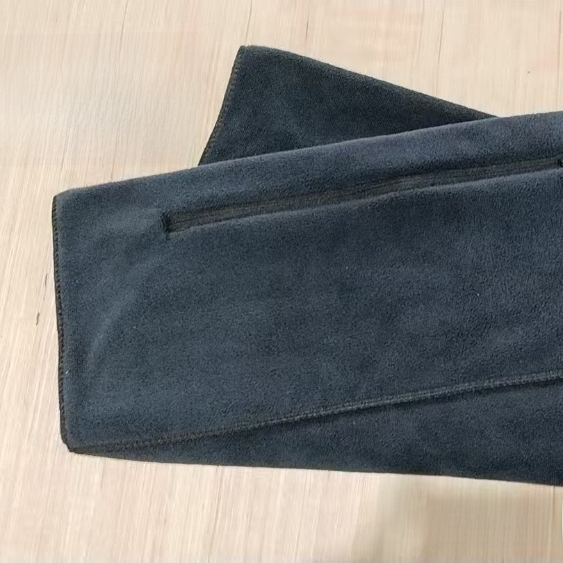 Toalla Deportiva FitPro Sweat — Microfibra con Bolsillo con Cremallera