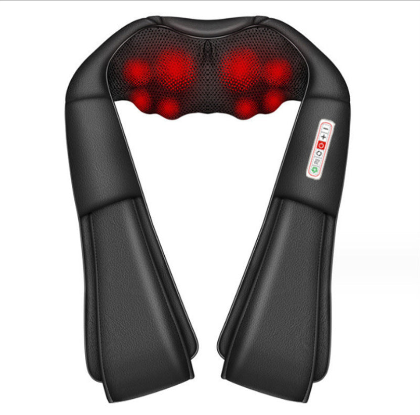 Manta Masajeadora Eléctrica FitPro Relax — Calor y Amasado para Cuello y Hombros