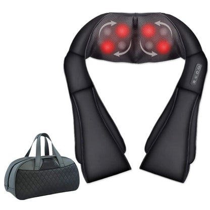Manta Masajeadora Eléctrica FitPro Relax — Calor y Amasado para Cuello y Hombros