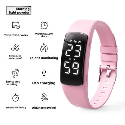 Pulsera Deportiva FitPro Pulse — Podómetro con Alarma Vibratoria y Sumergible