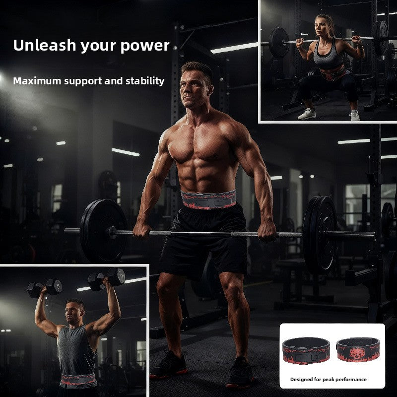 Cinturón de Halterofilia FitPro Iron — Cuero Reforzado para Levantamiento
