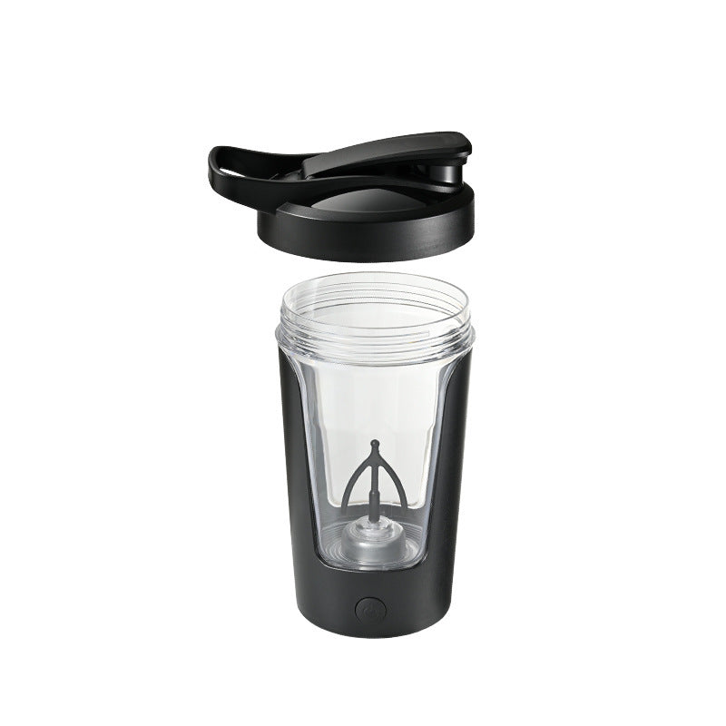 Portable heat-resistant automatic stirring cup