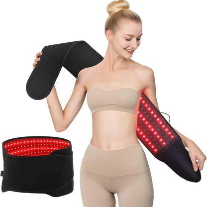 Cinturón Térmico FitPro Recovery — Terapia LED Roja y Calor Ajustable