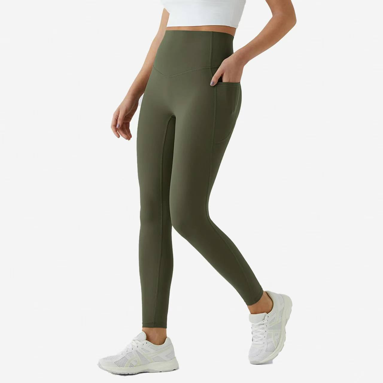 Leggings Deportivos FitPro Power Curve — Tallas Grandes con Bolsillos