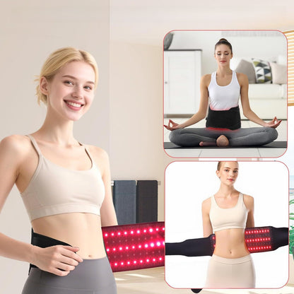 Cinturón Térmico FitPro Recovery — Terapia LED Roja y Calor Ajustable