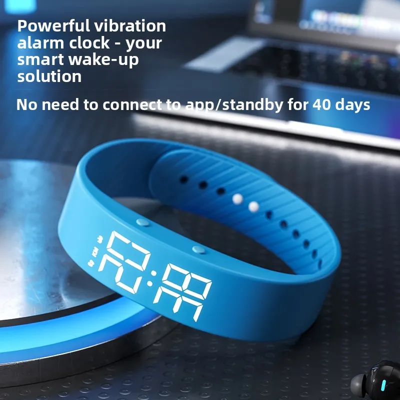 Pulsera FitPro azul con alarma vibratoria potente