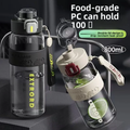 Botella deportiva FitPro Hydro 800 ml en negro y beige
