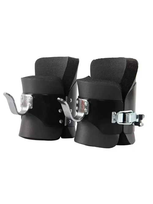 Botas de inversión FitPro negras con hebillas metálicas y espuma gruesa