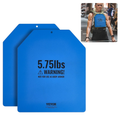 Par de placas de peso azules de 5,75 lb para chaleco lastrado