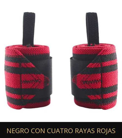 Negro con Cuatro Rayas Rojas